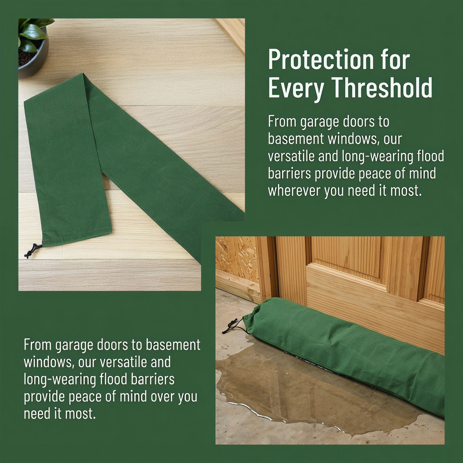 3Pcs Canvas Flood Barrier Sand - Flood Barrier Bag ulasan dan harga