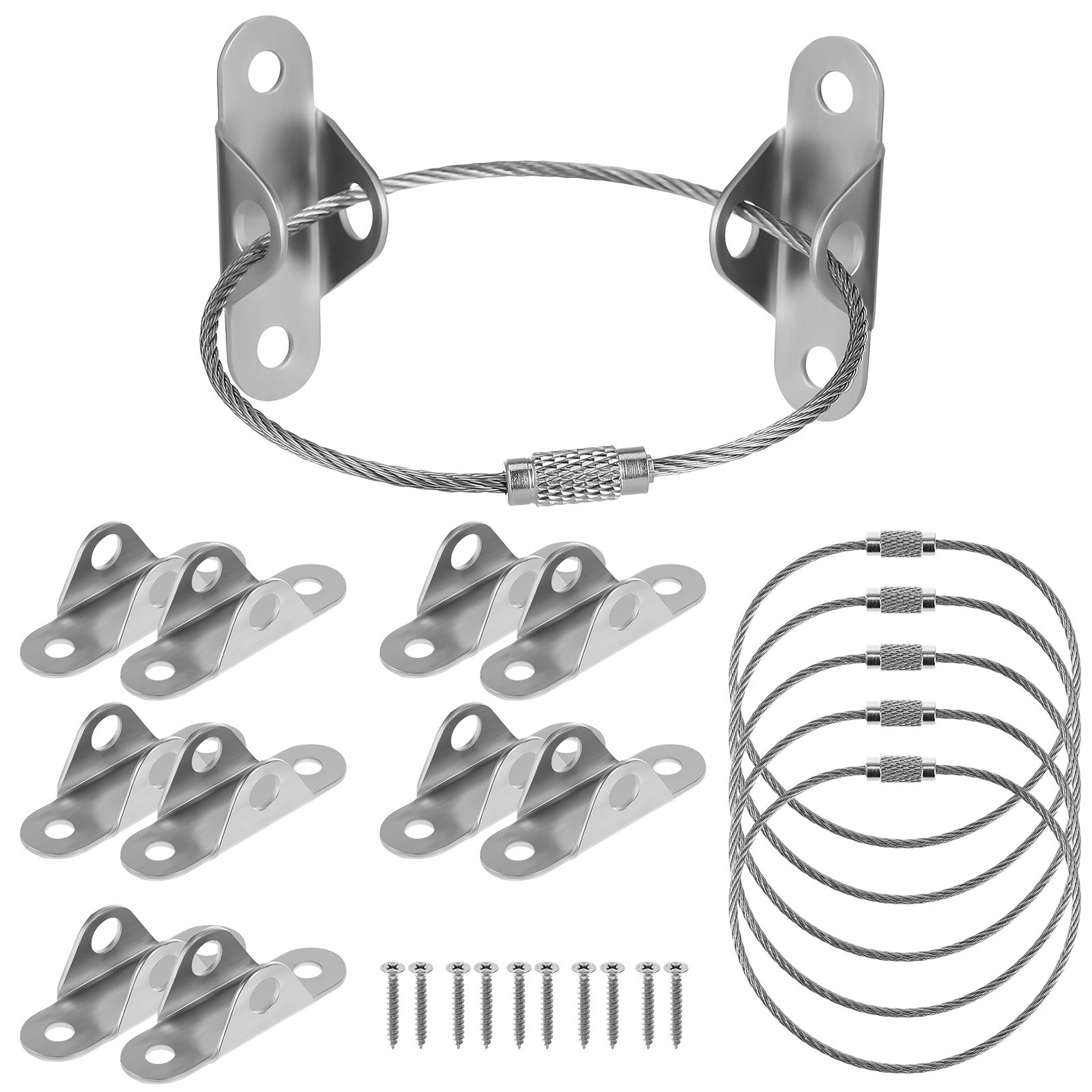 6Sets Furniture Wall Anchors A - Earthquake Anchor Strap ulasan dan harga
