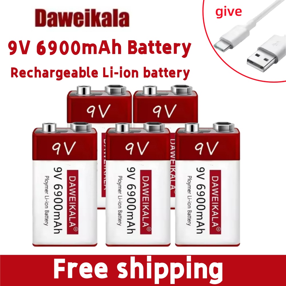 New 9V 6900mah Rechargeable Ba - Co Detector Plug ulasan dan harga