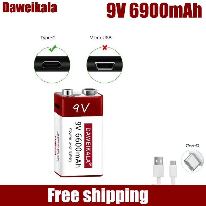 New 9V 6900mah Rechargeable Ba - Co Detector Plug ulasan dan harga